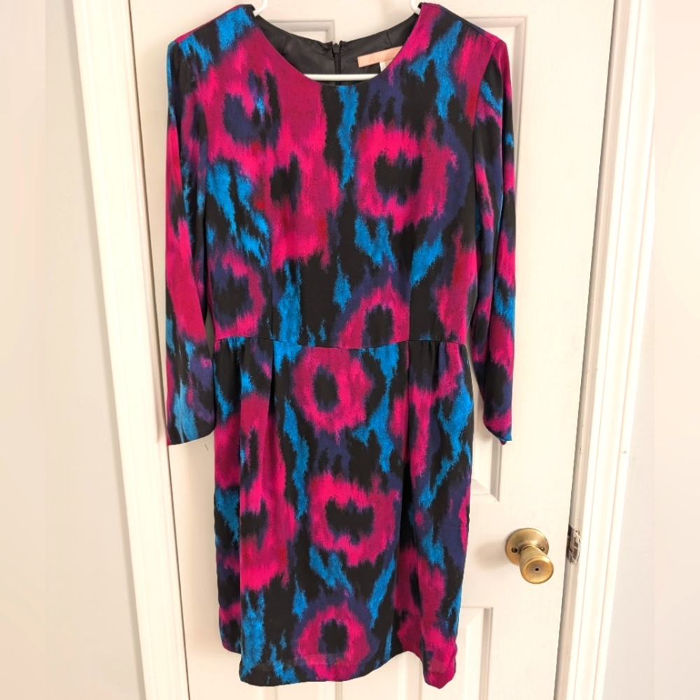 Hutch Abstract Dress Fuschia & Turquoise, Size 6